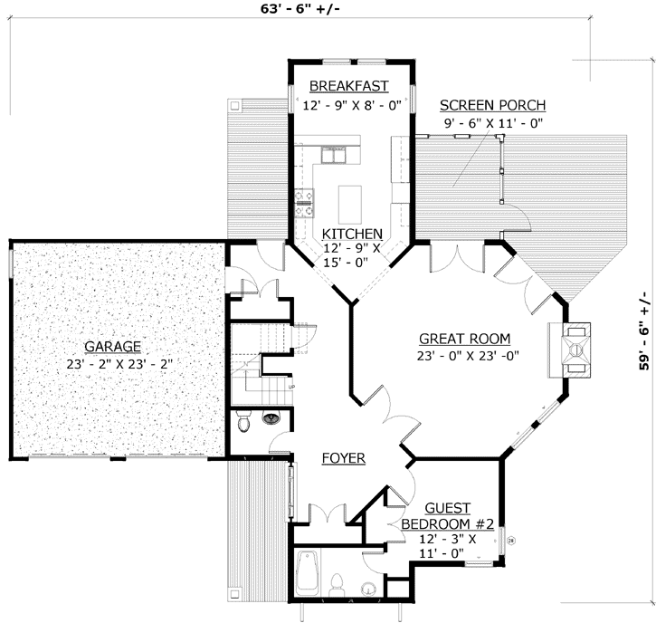 Main Floor Plan: 72-114