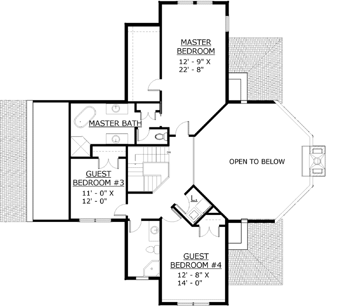 Upper/Second Floor Plan: 72-114