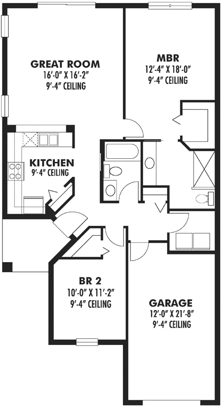 Main Floor Plan: 73-101