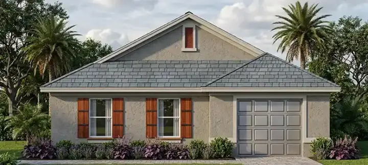 Traditional house plans 73-102 - front exterior, 1,146 sq ft, 3 bed, 2 bath house plans | Monster House Plans