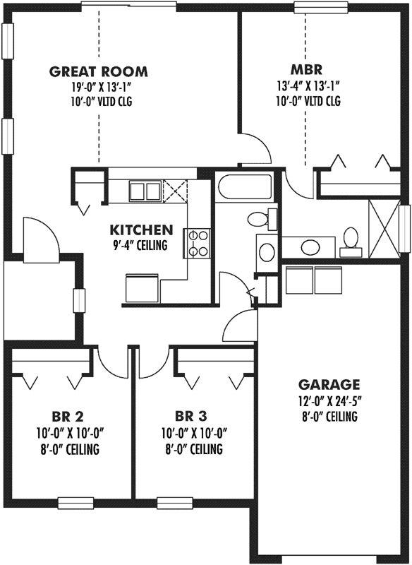 Main Floor Plan: 73-102
