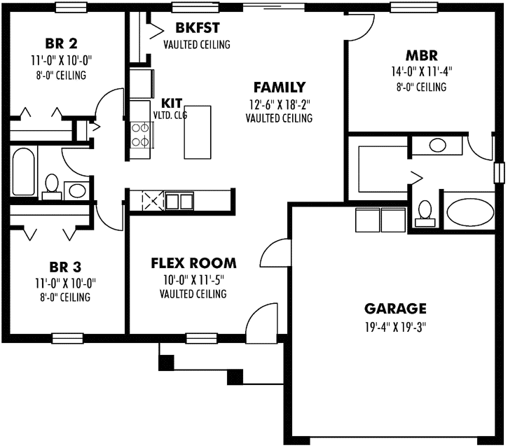 Main Floor Plan: 73-105