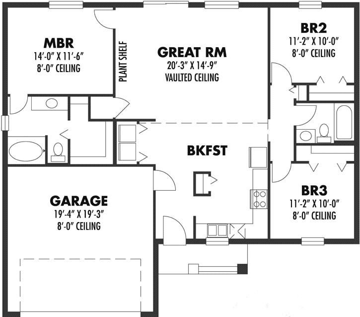 Main Floor Plan: 73-106