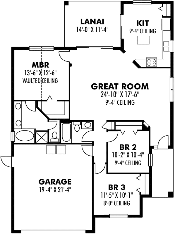 Main Floor Plan: 73-107