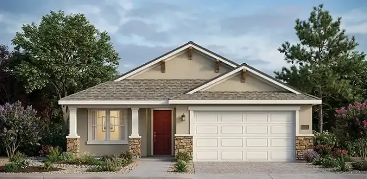 Craftsman house plans 73-108 - front exterior, 1,426 sq ft, 3 bed, 2 bath house plans | Monster House Plans