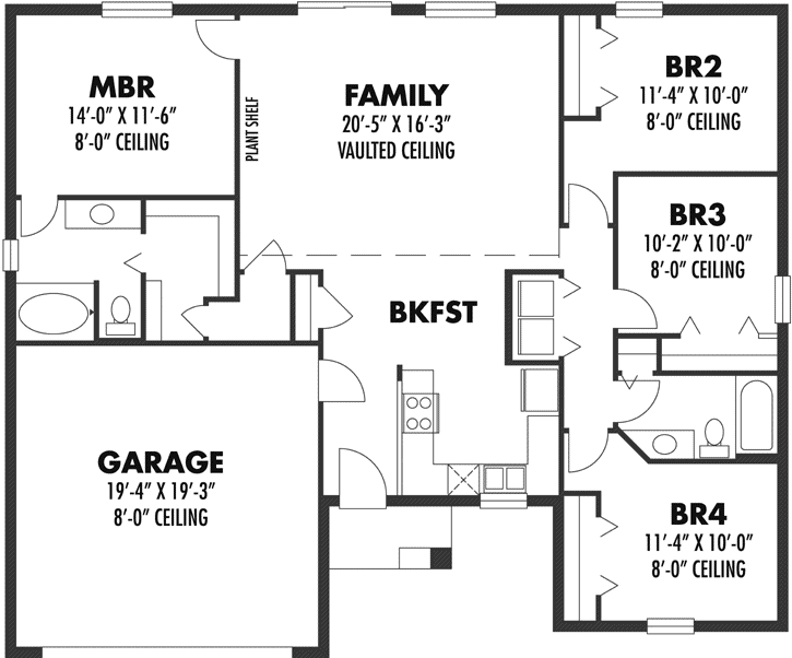 Main Floor Plan: 73-112