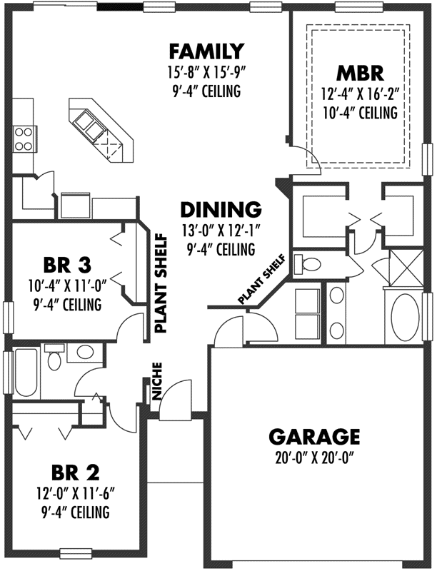 Main Floor Plan: 73-115