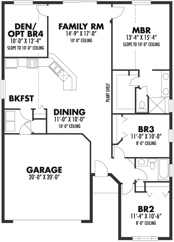 Main Floor Plan: 73-118