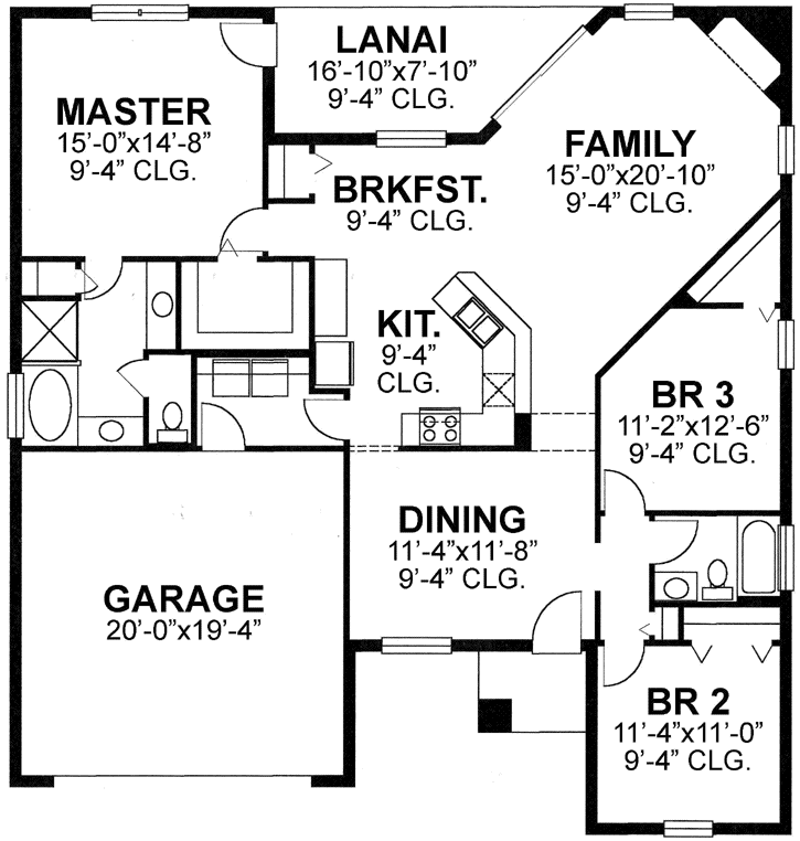 Main Floor Plan: 73-121