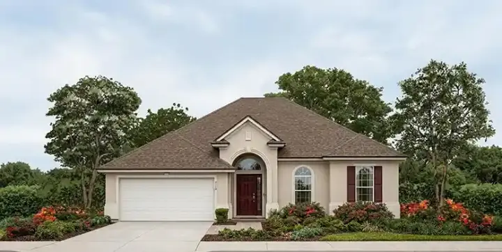 Florida house plans 73-125 - front exterior, 1,745 sq ft, 3 bed, 2 bath house plans | Monster House Plans