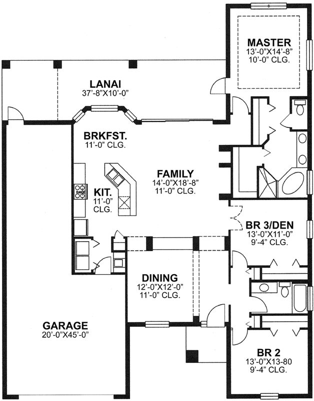Main Floor Plan: 73-129