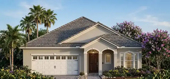 Florida house plans 73-134 - front exterior, 1,892 sq ft, 3 bed, 2 bath house plans | Monster House Plans