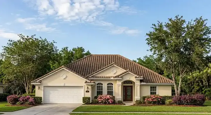 Florida house plans 73-135 - front exterior, 1,942 sq ft, 3 bed, 2 bath house plans | Monster House Plans
