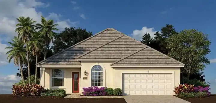 Florida house plans 73-139 - front exterior, 2,009 sq ft, 4 bed, 2 bath house plans | Monster House Plans
