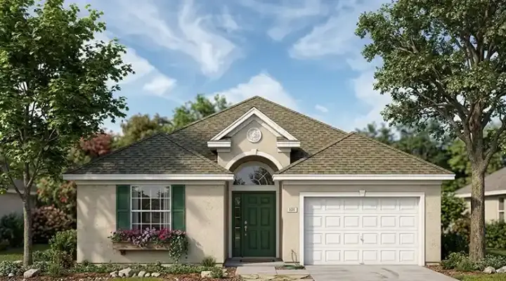 Florida house plans 73-140 - front exterior, 2,027 sq ft, 3 bed, 3 bath house plans | Monster House Plans
