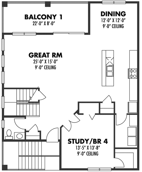 Upper/Second Floor Plan: 73-146