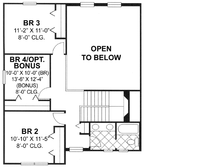 Upper/Second Floor Plan: 73-147