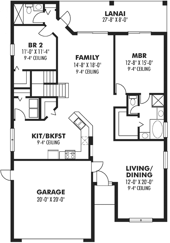 Main Floor Plan: 73-151