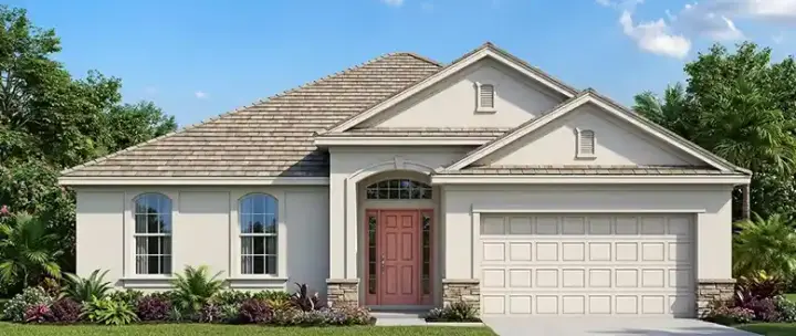 Florida house plans 73-154 - front exterior, 2,225 sq ft, 3 bed, 2 bath house plans | Monster House Plans