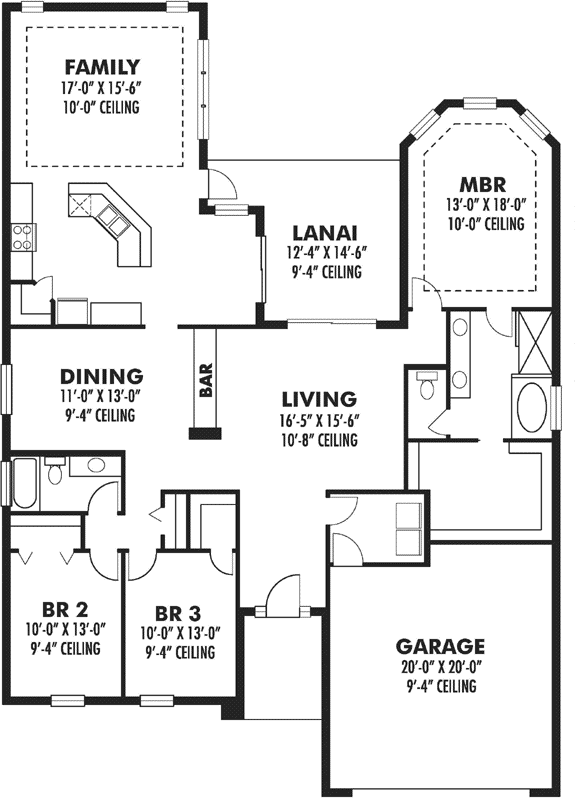 Main Floor Plan: 73-154