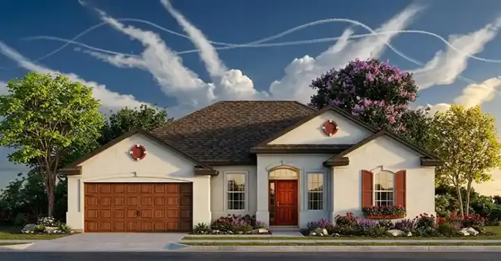 Florida house plans 73-155 - front exterior, 2,237 sq ft, 3 bed, 2 bath house plans | Monster House Plans