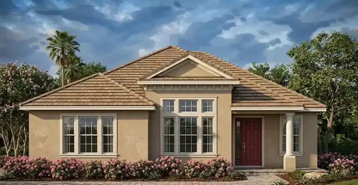 Florida house plans 73-158 - front exterior, 2,280 sq ft, 3 bed, 2 bath house plans | Monster House Plans