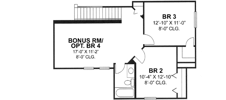 Upper/Second Floor Plan: 73-161