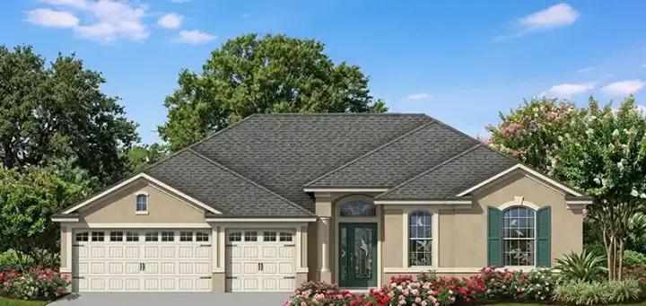 Florida house plans 73-171 - front exterior, 2,531 sq ft, 4 bed, 3 bath house plans | Monster House Plans