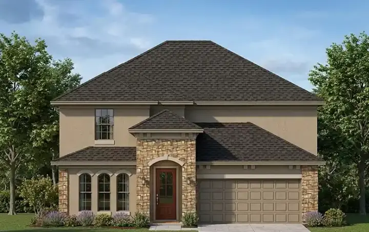 Florida house plans 73-175 - front exterior, 2,607 sq ft, 4 bed, 2 bath house plans | Monster House Plans