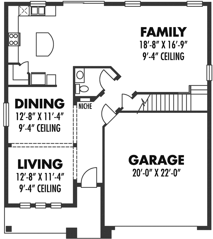 Main Floor Plan: 73-175