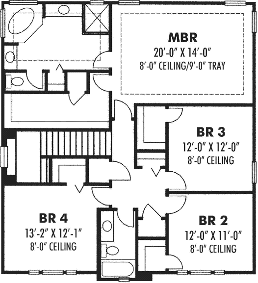 Upper/Second Floor Plan: 73-179