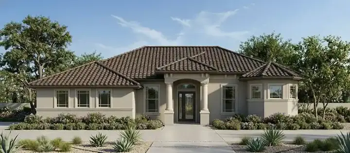 Florida house plans 73-185 - front exterior, 2,833 sq ft, 4 bed, 3 bath house plans | Monster House Plans