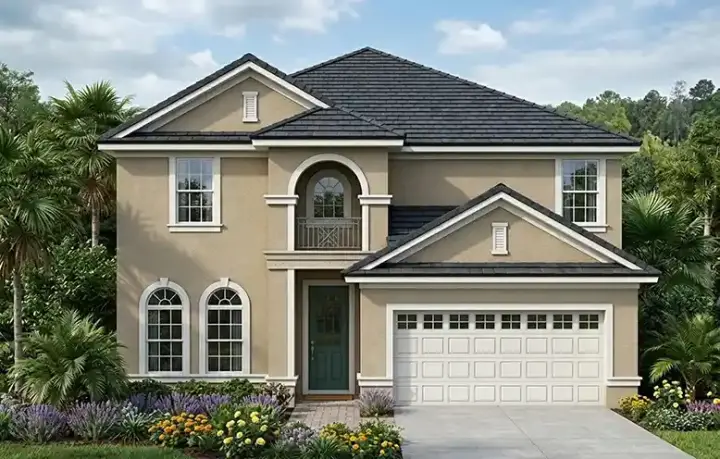 Florida house plans 73-186 - front exterior, 2,841 sq ft, 5 bed, 3 bath house plans | Monster House Plans