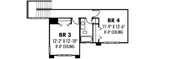 Upper/Second Floor Plan: 73-189