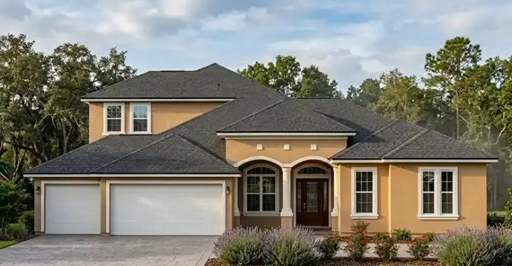 Florida house plans 73-190 - front exterior, 3,036 sq ft, 4 bed, 4 bath house plans | Monster House Plans