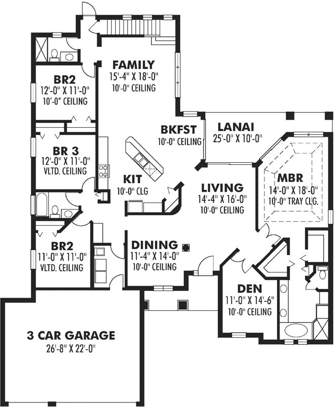 Main Floor Plan: 73-190