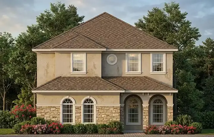Florida house plans 73-194 - front exterior, 3,205 sq ft, 4 bed, 3 bath house plans | Monster House Plans