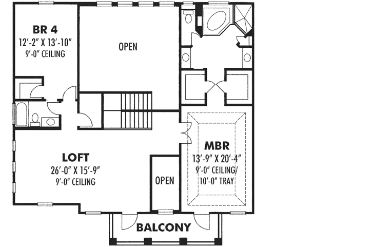 Upper/Second Floor Plan: 73-195