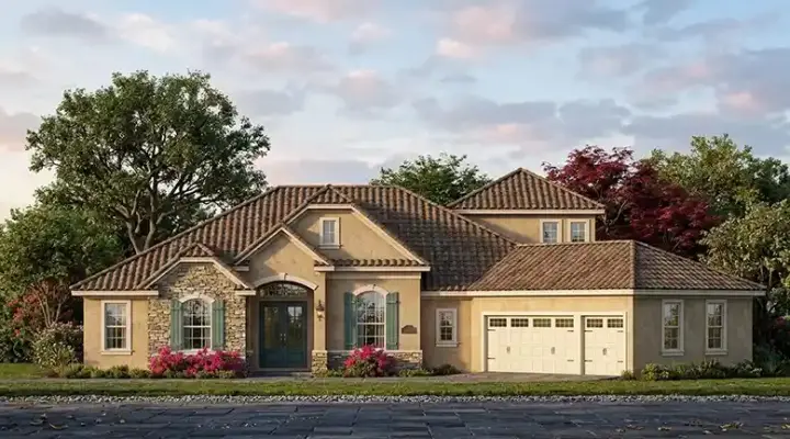 Florida house plans 73-203 - front exterior, 3,687 sq ft, 4 bed, 3 bath house plans | Monster House Plans