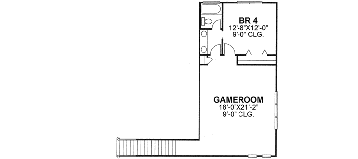 Upper/Second Floor Plan: 73-203