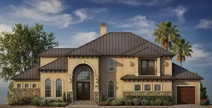 Florida house plans 73-209 - front exterior, 4,204 sq ft, 4 bed, 4 bath house plans | Monster House Plans