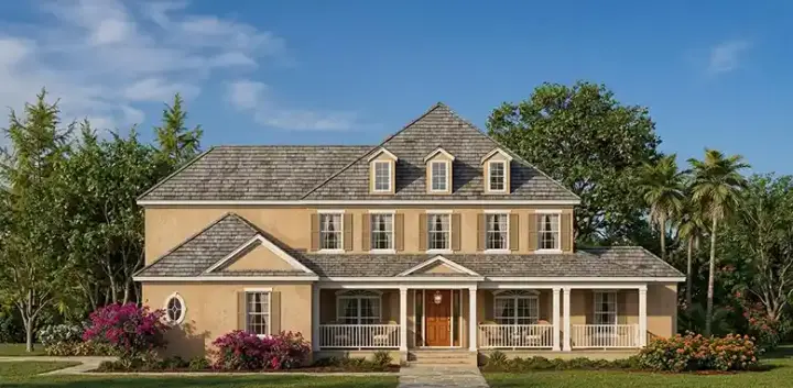 Country house plans 73-214 - front exterior, 4,631 sq ft, 5 bed, 4 bath house plans | Monster House Plans