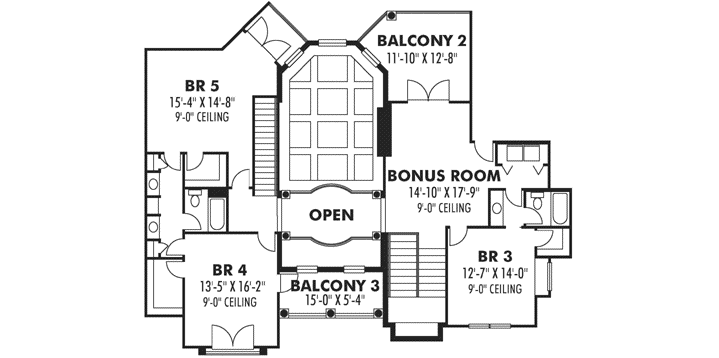 Upper/Second Floor Plan: 73-215