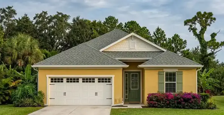 Florida house plans 73-221 - front exterior, 1,584 sq ft, 3 bed, 2 bath house plans | Monster House Plans