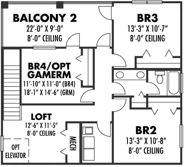 Third Floor Plan:73-226