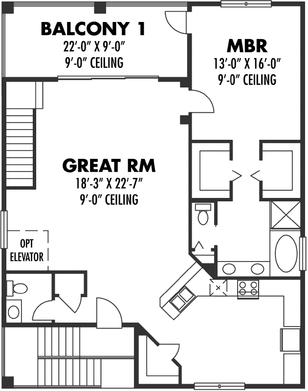 Upper/Second Floor Plan:73-226