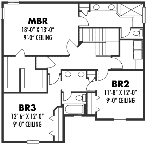 Upper/Second Floor Plan: 73-229