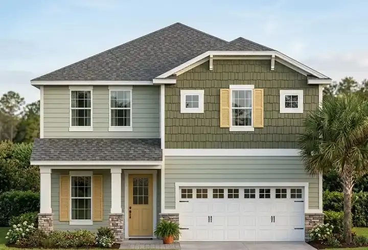 Craftsman house plans 73-253 - front exterior, 2,352 sq ft, 4 bed, 2 bath house plans | Monster House Plans