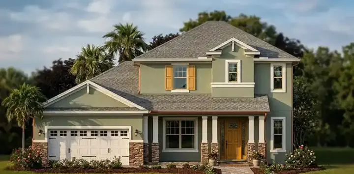 Craftsman house plans 73-259 - front exterior, 2,784 sq ft, 4 bed, 3 bath house plans | Monster House Plans
