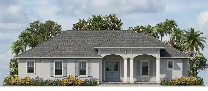 Mediterranean house plans 73-262 - front exterior, 3,190 sq ft, 4 bed, 4 bath house plans | Monster House Plans